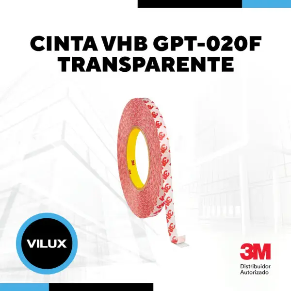 Cinta VHB GPT-020F 3M Transparente